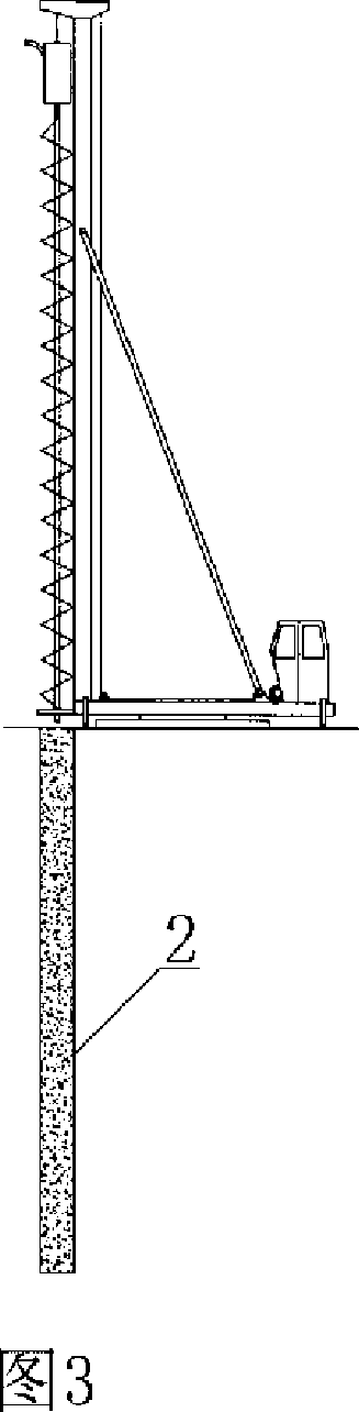 Post-grouting construction method for long helical bore grouting pile and its grouting device