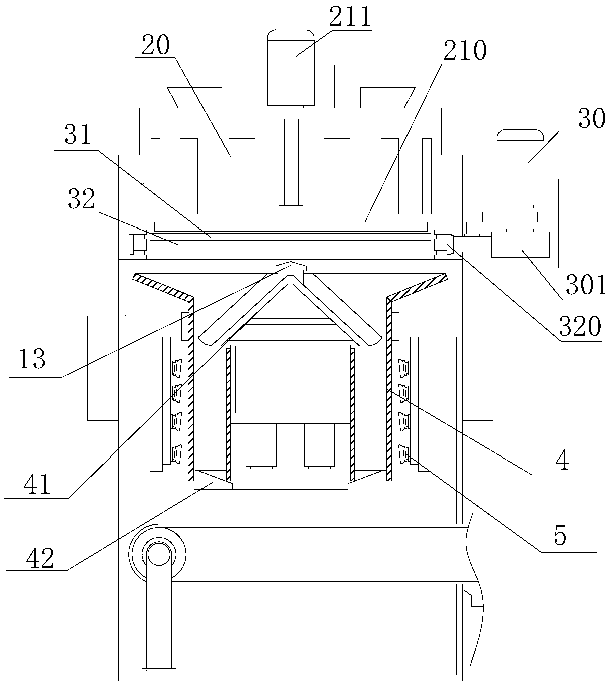 Fastener quenching treatment equipment