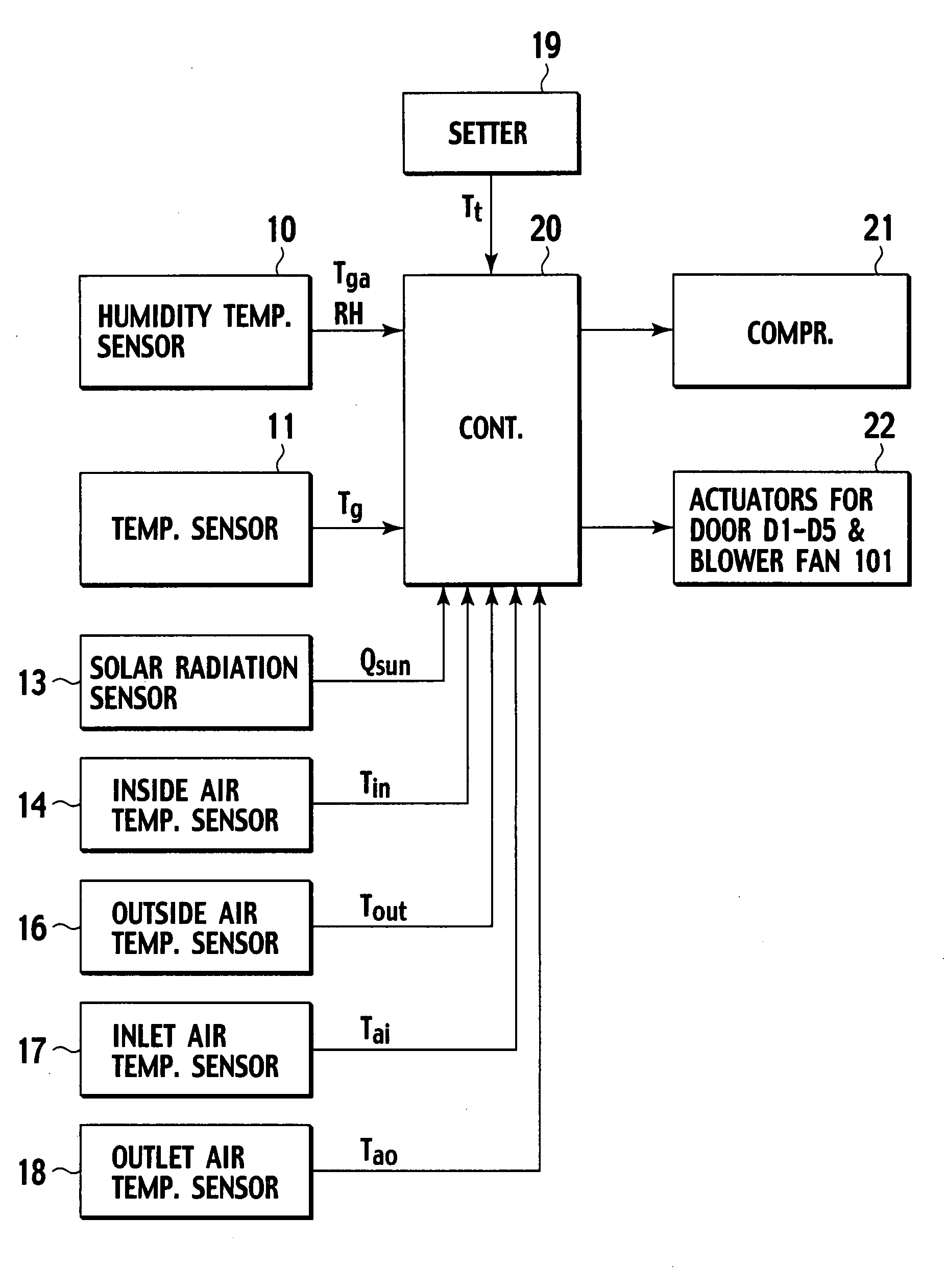 Glass temperature detecting system, window fog detecting system, air-conditioning system for vehicles, and window fog detecting method