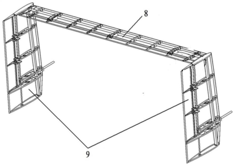 Quick connecting structure and connecting method for empennage of unmanned aerial vehicle