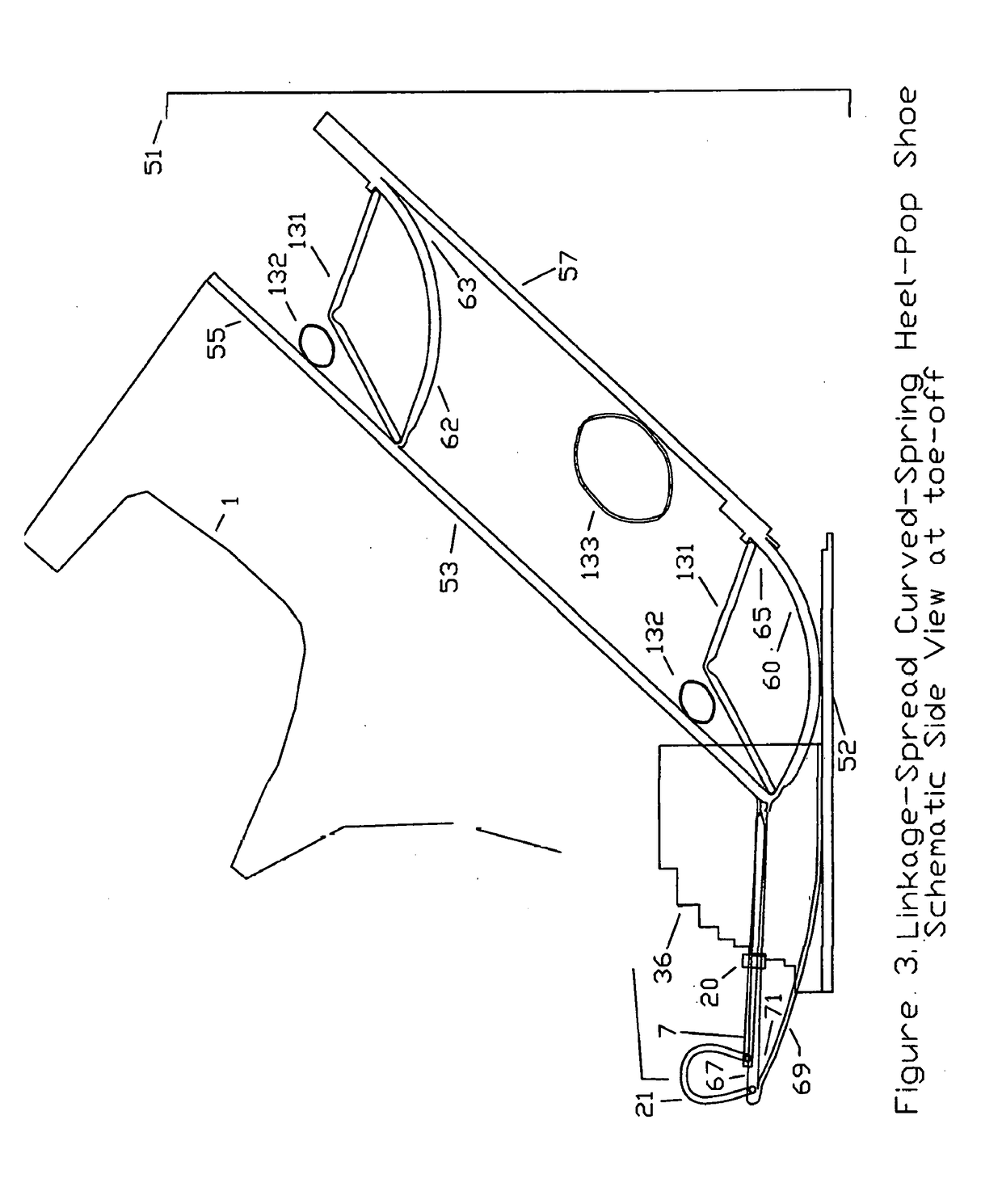 Substantial energy return shoe with optimal low-impact springs, tuned gear change, and smart knee brace