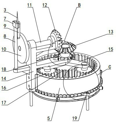 An automatic infusion bottle changing device