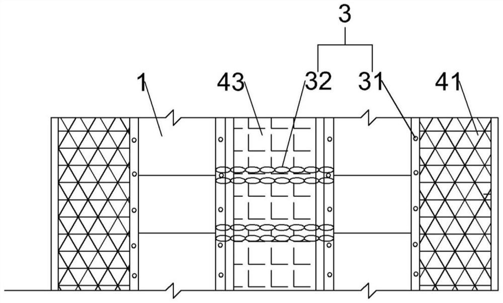 Artificial shellfish algal reef protection system for coast restoration and application thereof