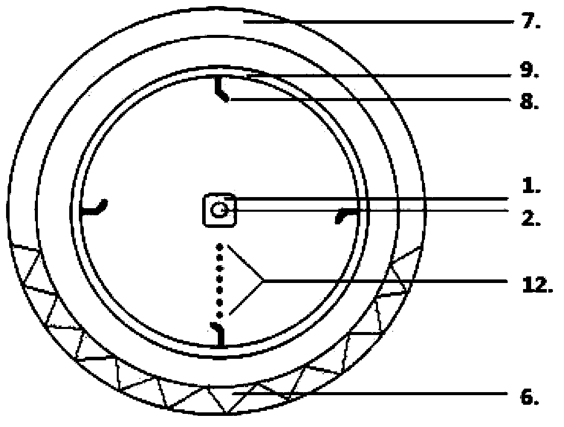 Drum type herbal medicine roaster with built-in L-shaped baffle