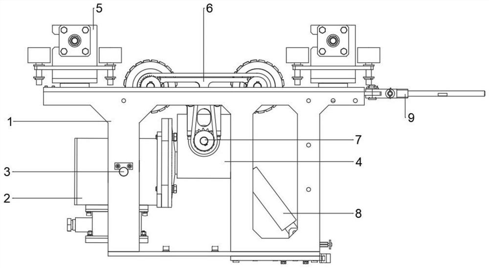 Track robot walking mechanism