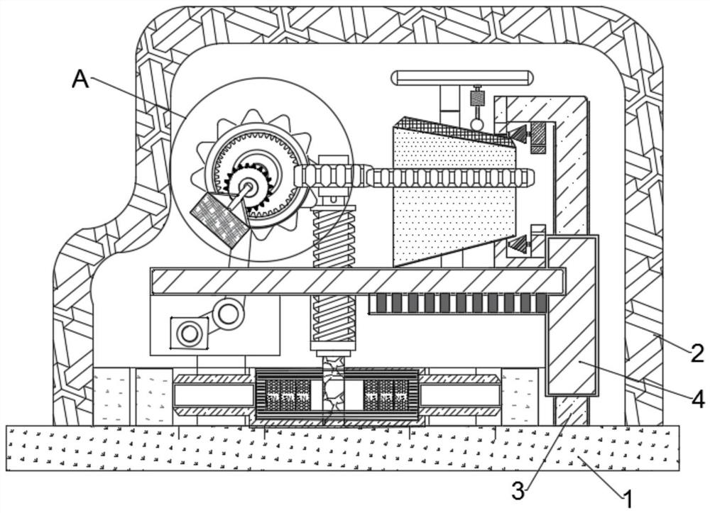 Equipment for protecting LED downlight by adjusting illumination angle force