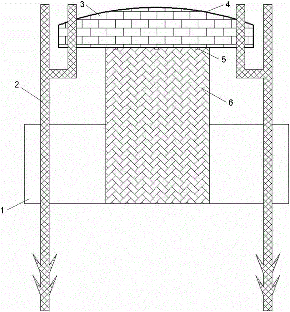 A method and device for preventing pipe body thawing and sinking in permafrost regions by using pontoon device