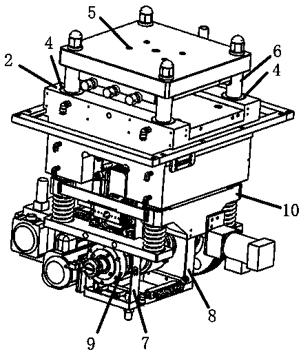 Electric pressure adjusting main machine of die cutting machine