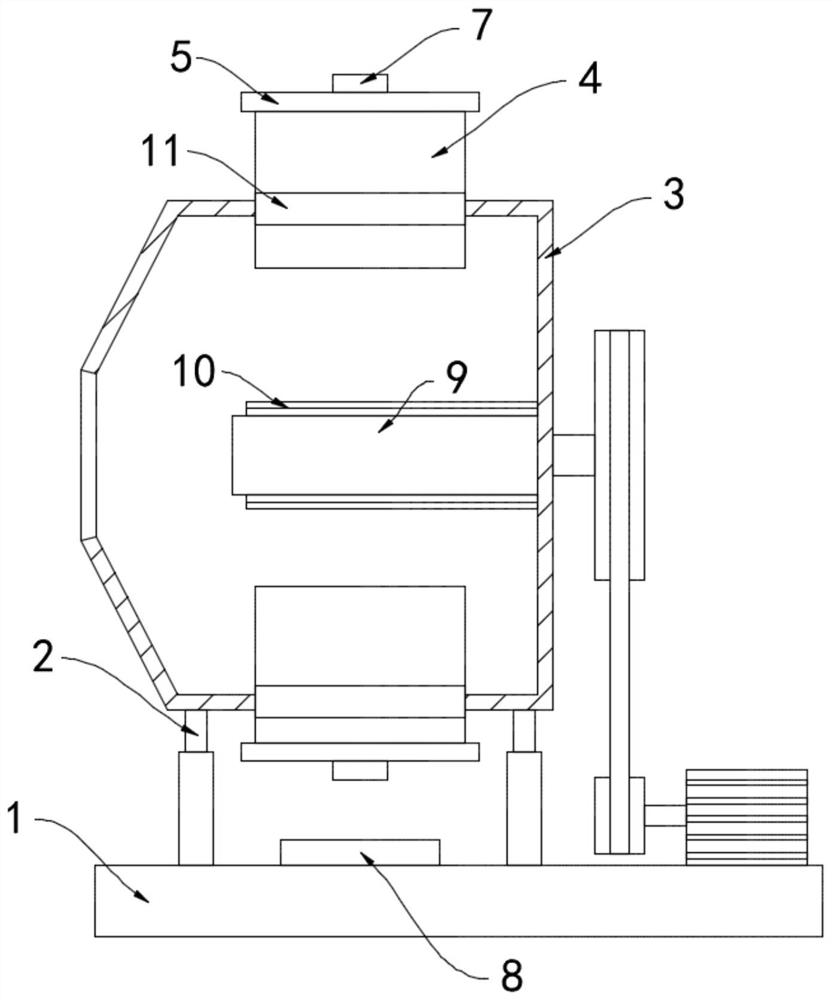 Self-falling type efficient concrete mixer