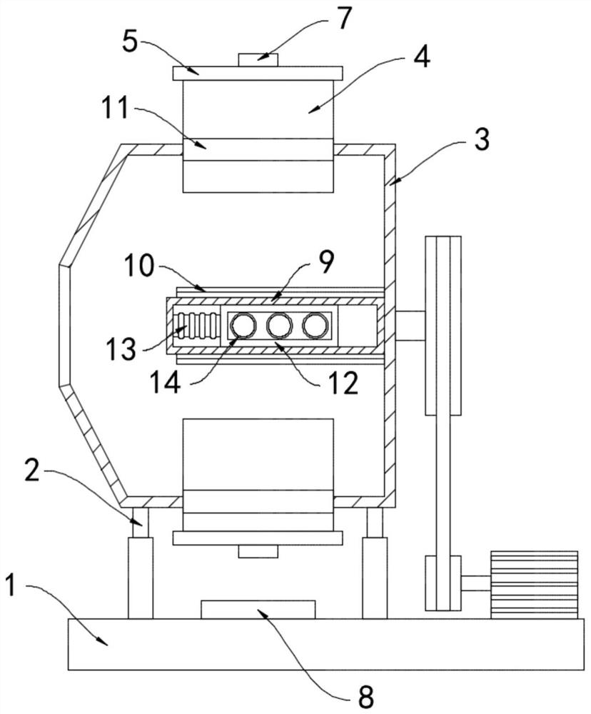 Self-falling type efficient concrete mixer