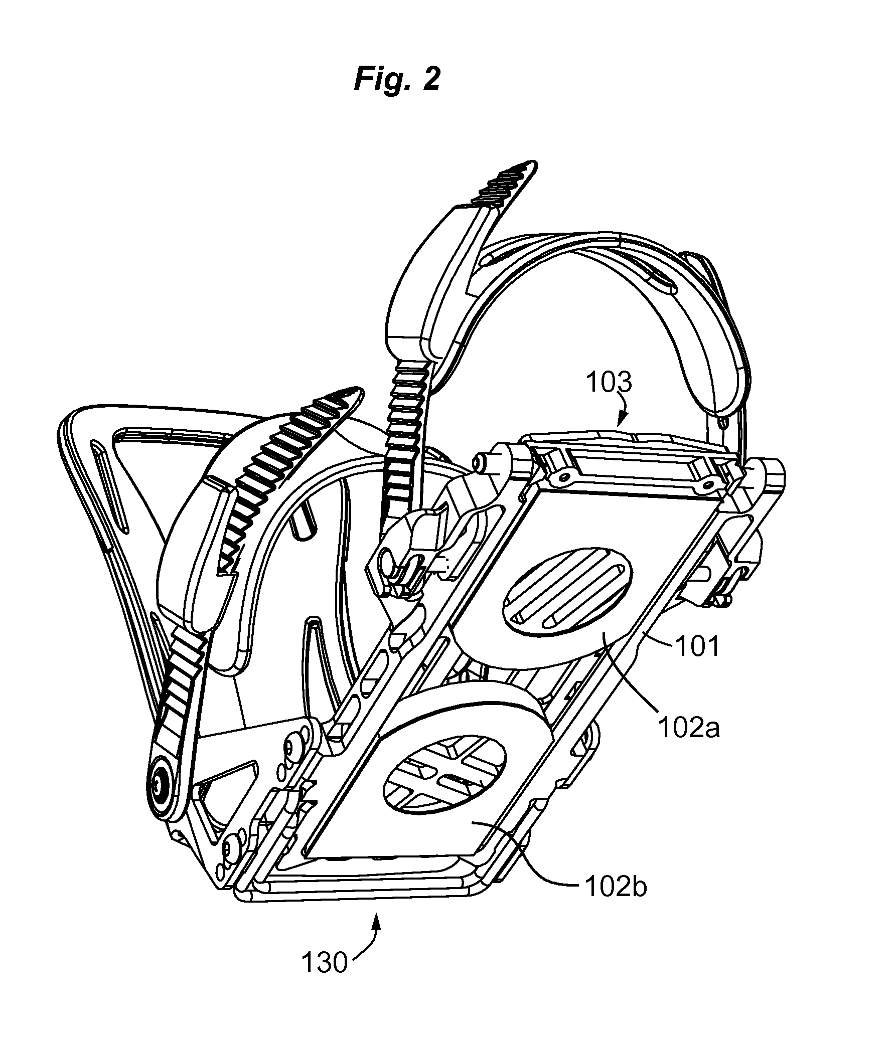 Boot Binding System with Foot Latch Pedal