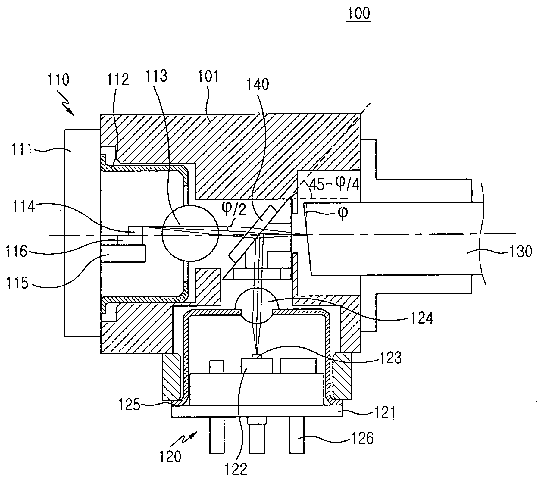 Bidirectional optical transceiver