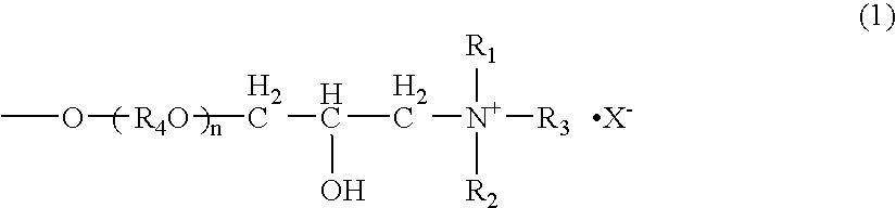 Cation-modified purified galactomannan polysaccharide and cosmetic composition containing the substance