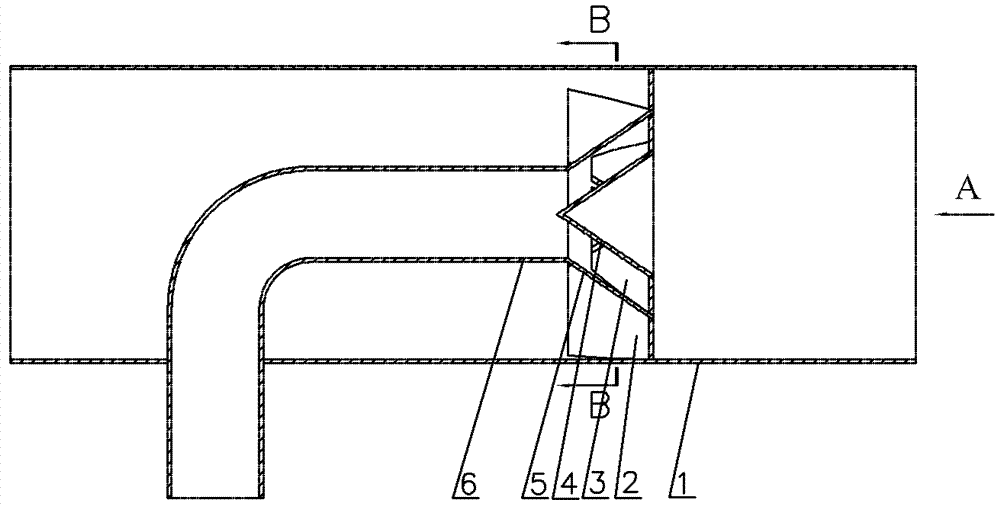 Blade swirl-type dilution mixer for gas drainage