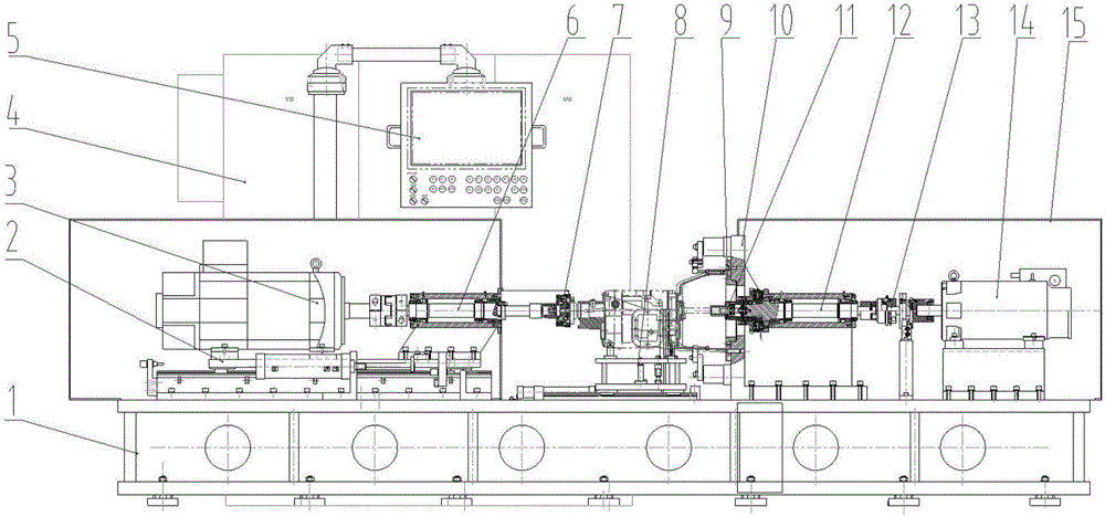 Automotive transmission on-line loading test bench