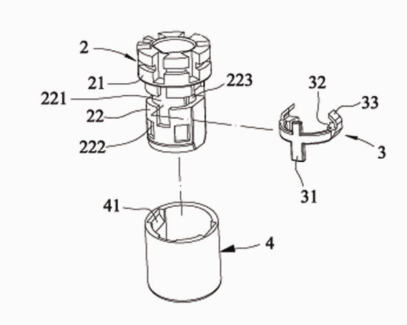 Lower-nest clipping structure of umbrella