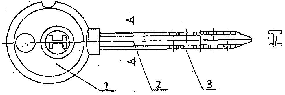 A key + password mixed structure anti-theft lock cylinder