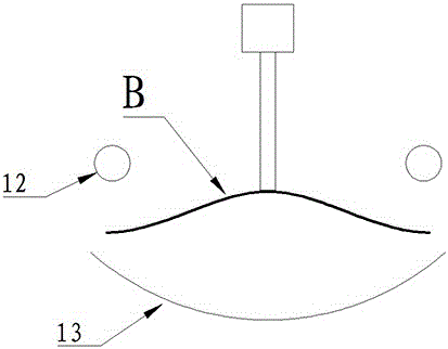 Sinusoidal roller type physical fitness device provided with dumbbells