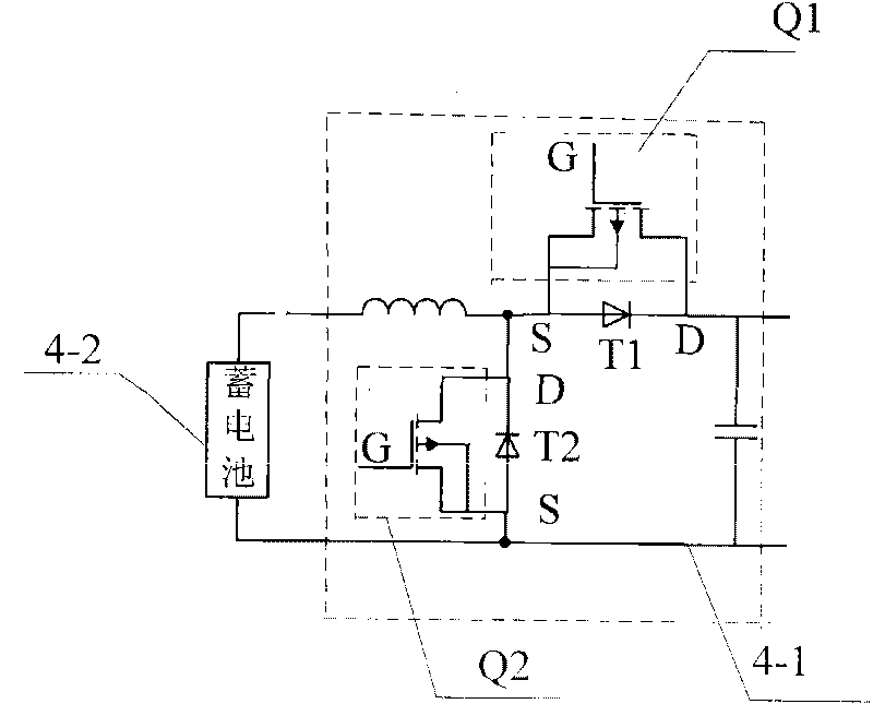 Optical network hybrid power supply uniterruptable power supply having function of correcting power factor on network side