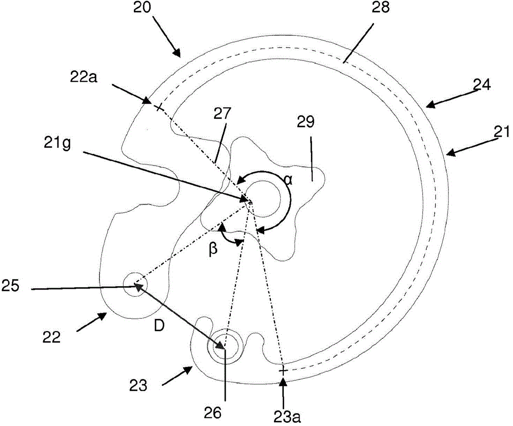 Spring for clock movement