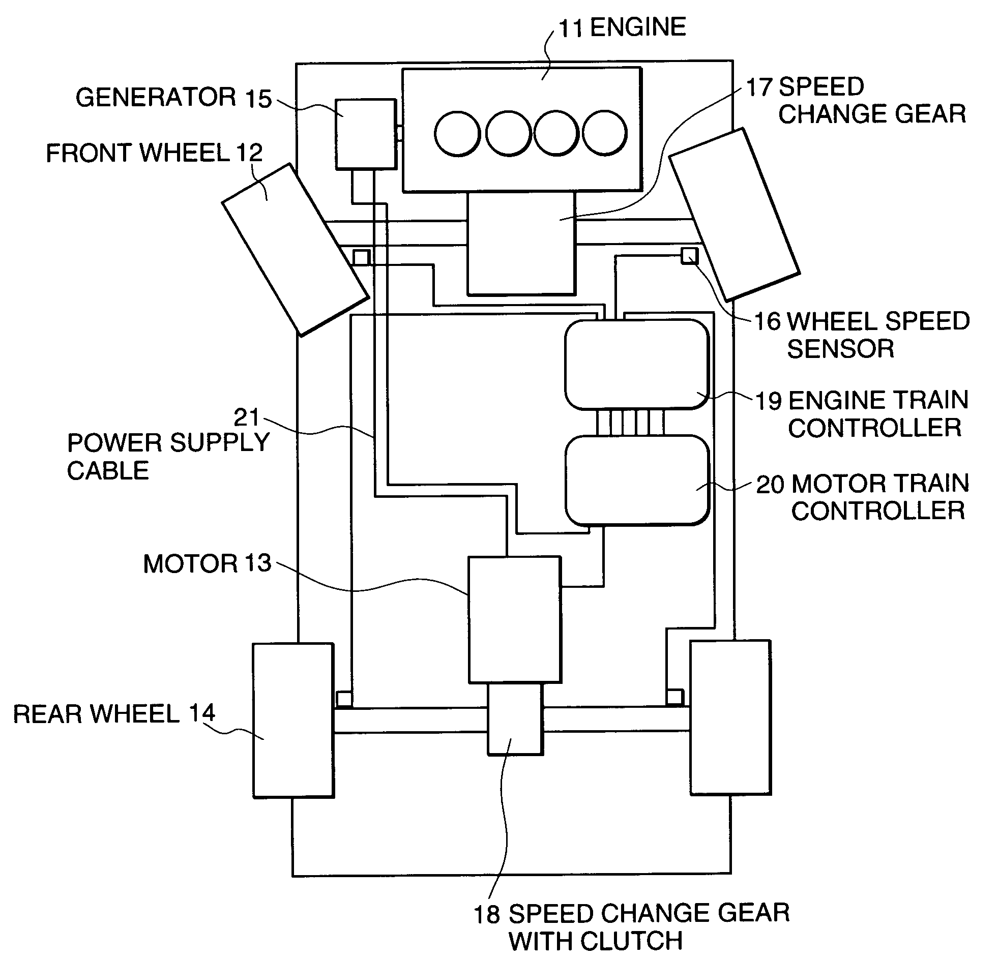 Hybrid car control apparatus