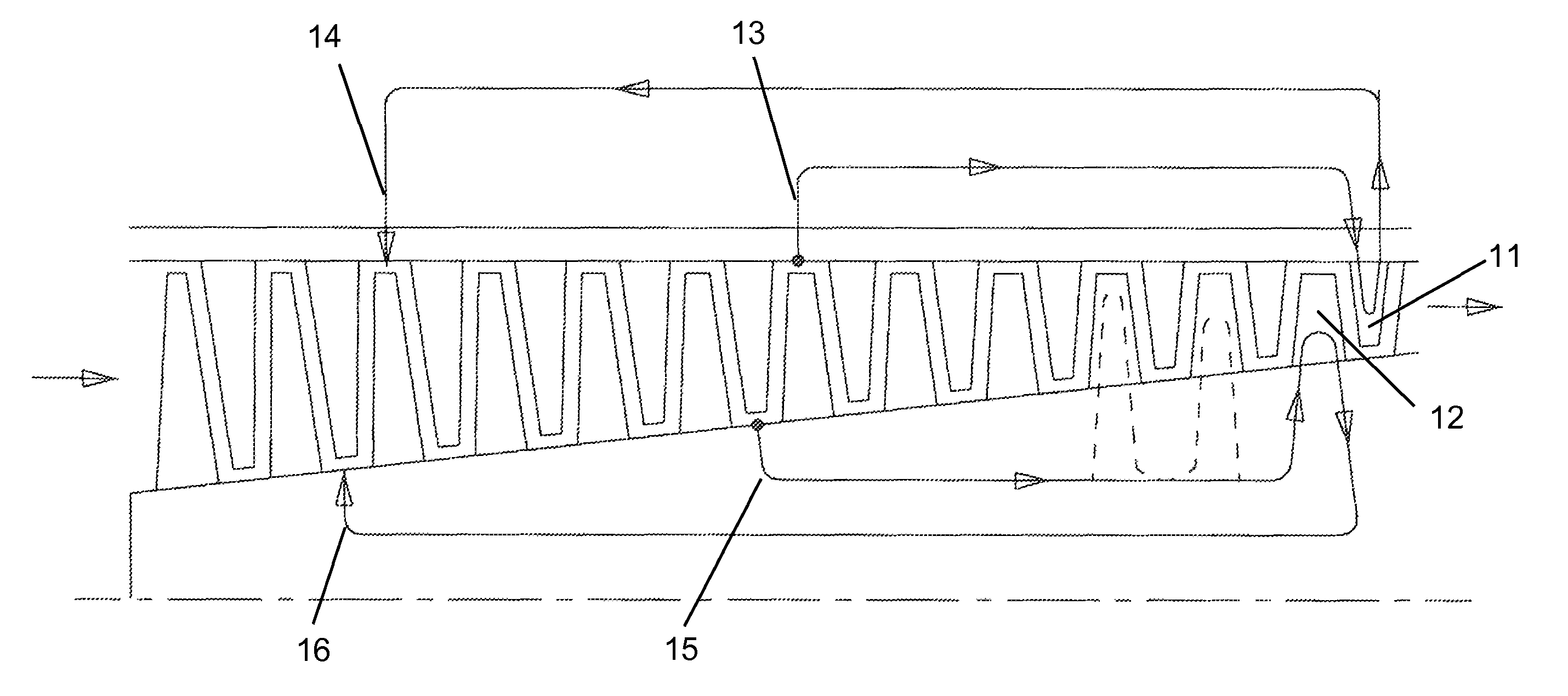 Multiple staged compressor with last stage airfoil cooling