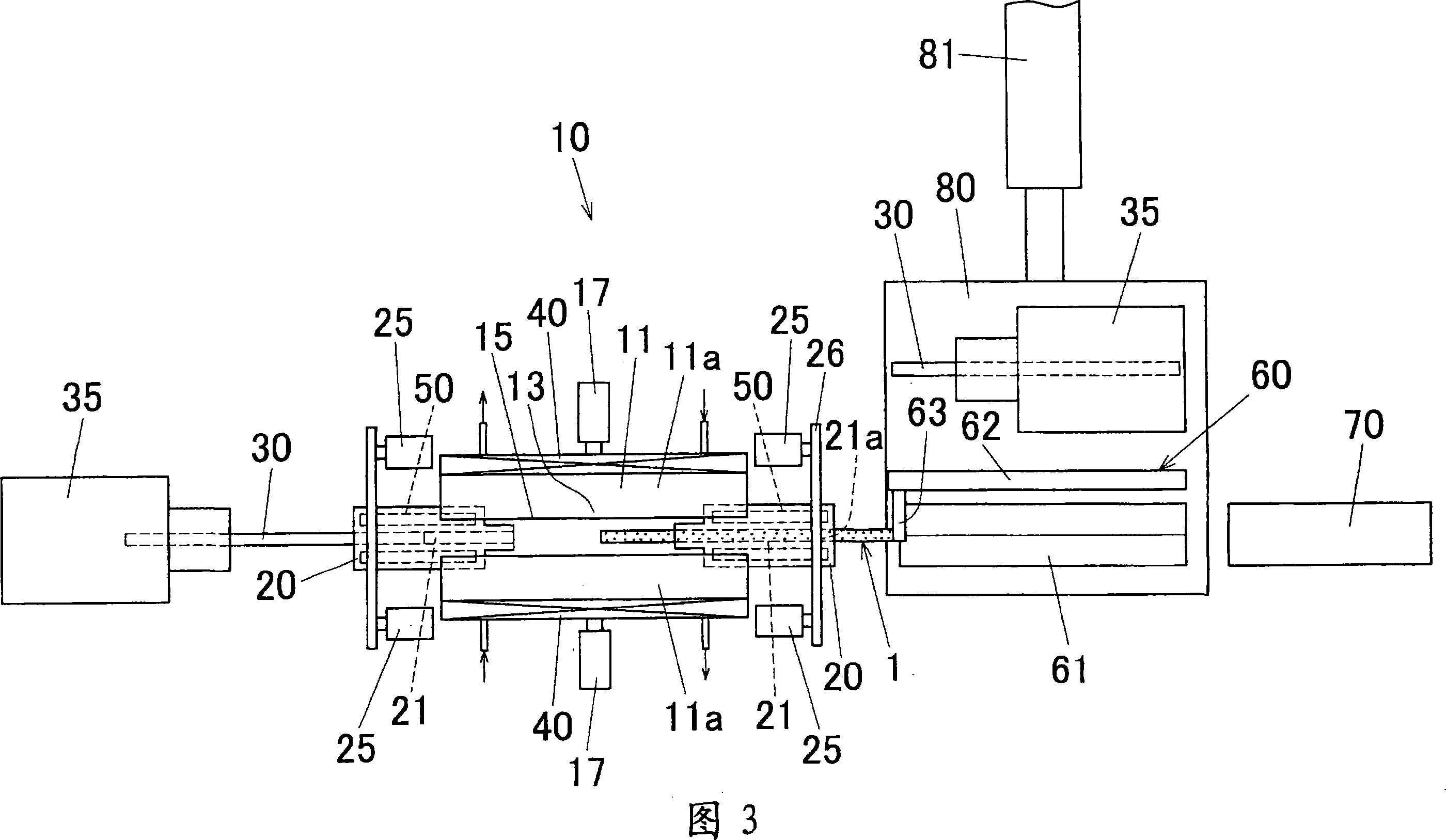 Method and apparatus for upsetting