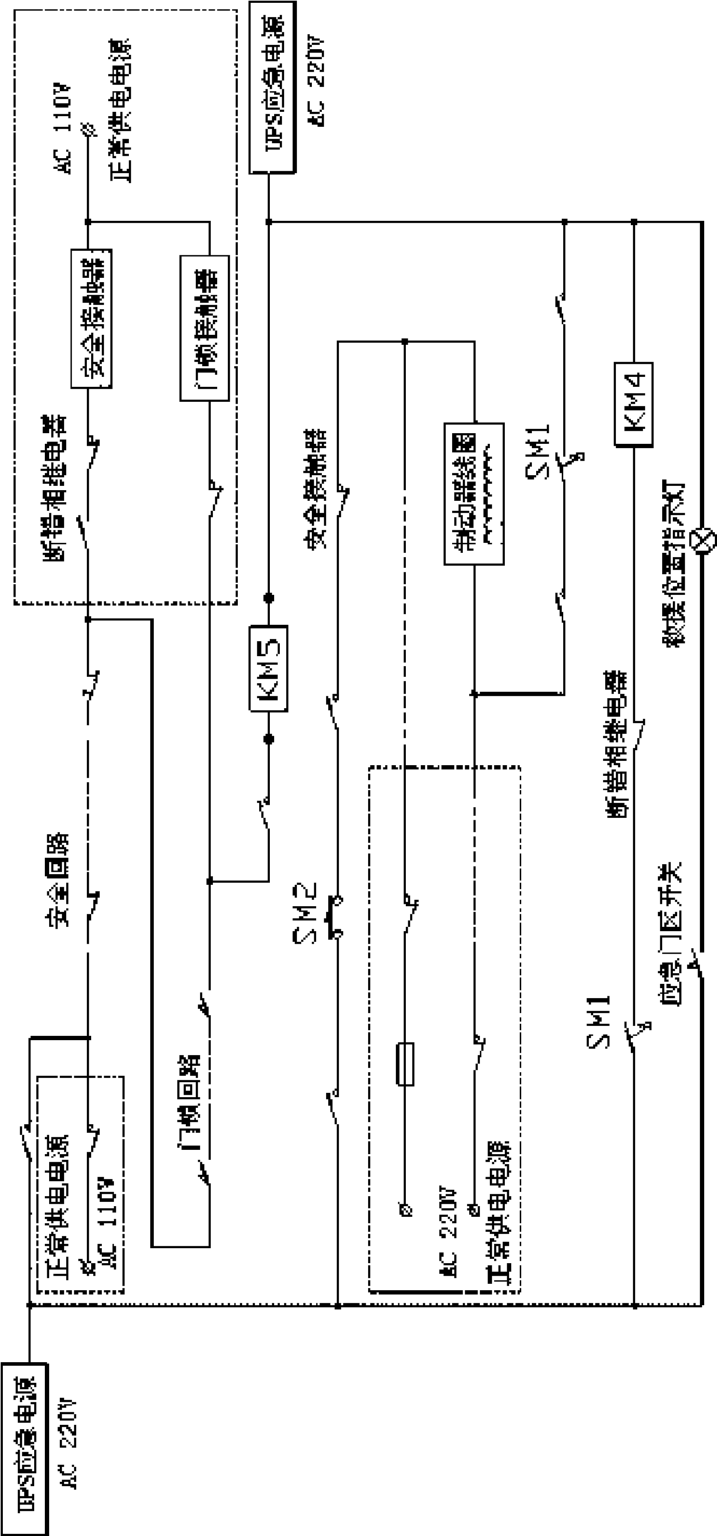 A control method and control device of remote switching-off of elevator without machine room