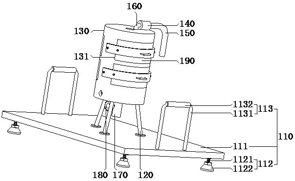 Circulating blowdown device for seawater treatment