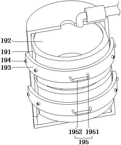 Circulating blowdown device for seawater treatment