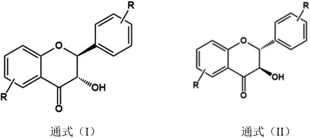 Flavonone compound synthesized through one-pot process and preparation method thereof