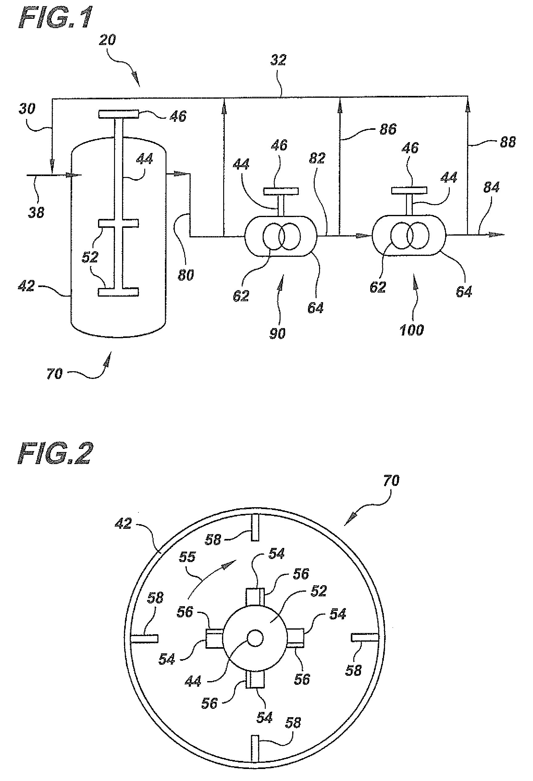 Process for producing nanofibers