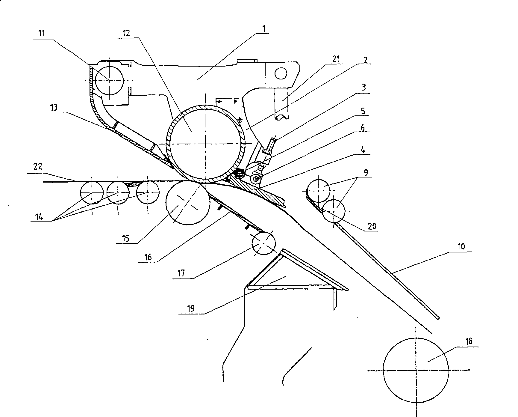 Swinging strip steel guiding conveying device