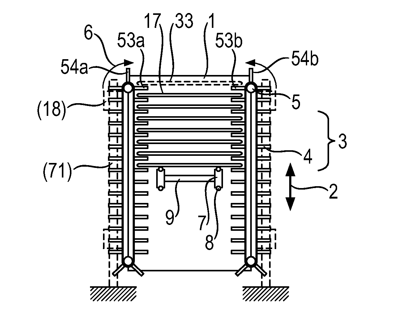 Device and method for buffer-storing a multiplicity of wafer-type workpieces