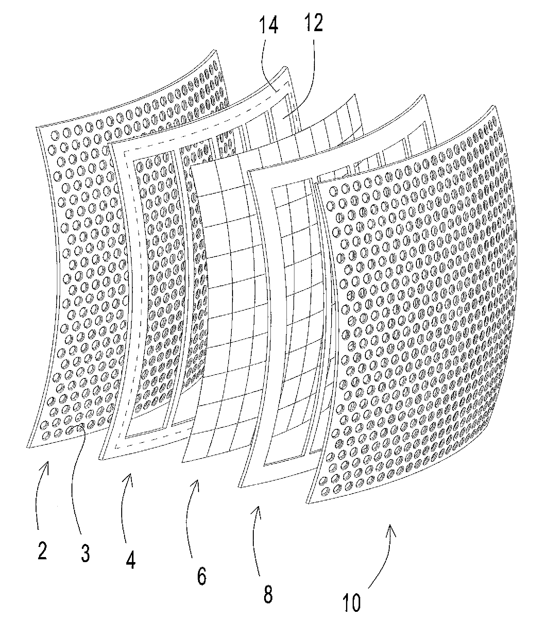 Electrostatic loudspeaker capable of dispersing sound both horizontally and vertically