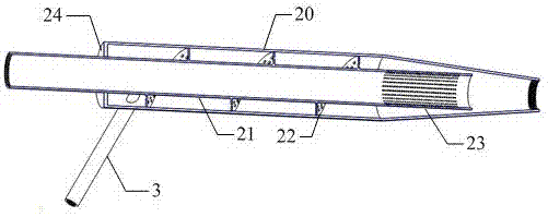 A drag reduction device and method for injecting foam into heavy oil in spiral slots