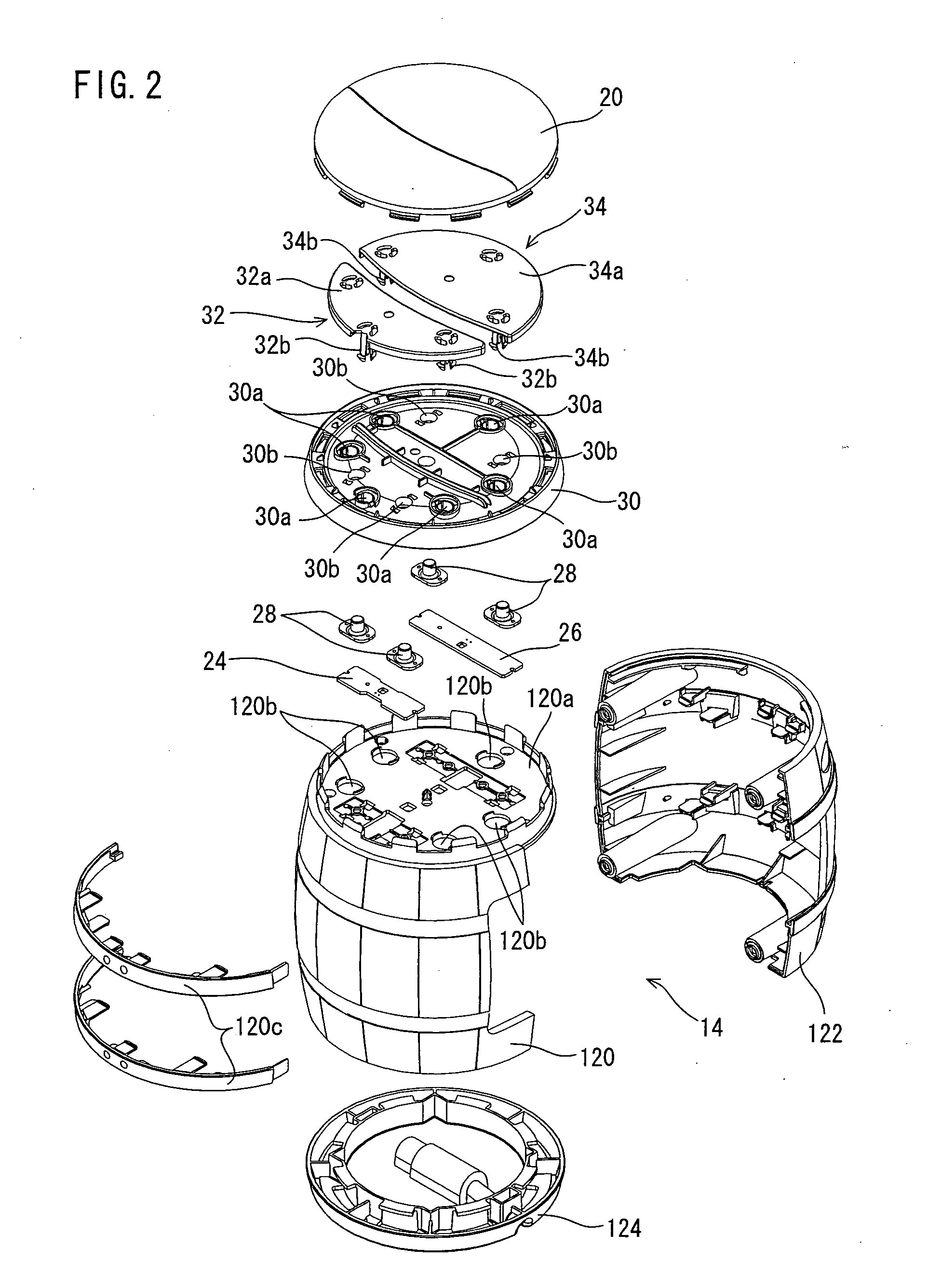 Operating apparatus for game machine