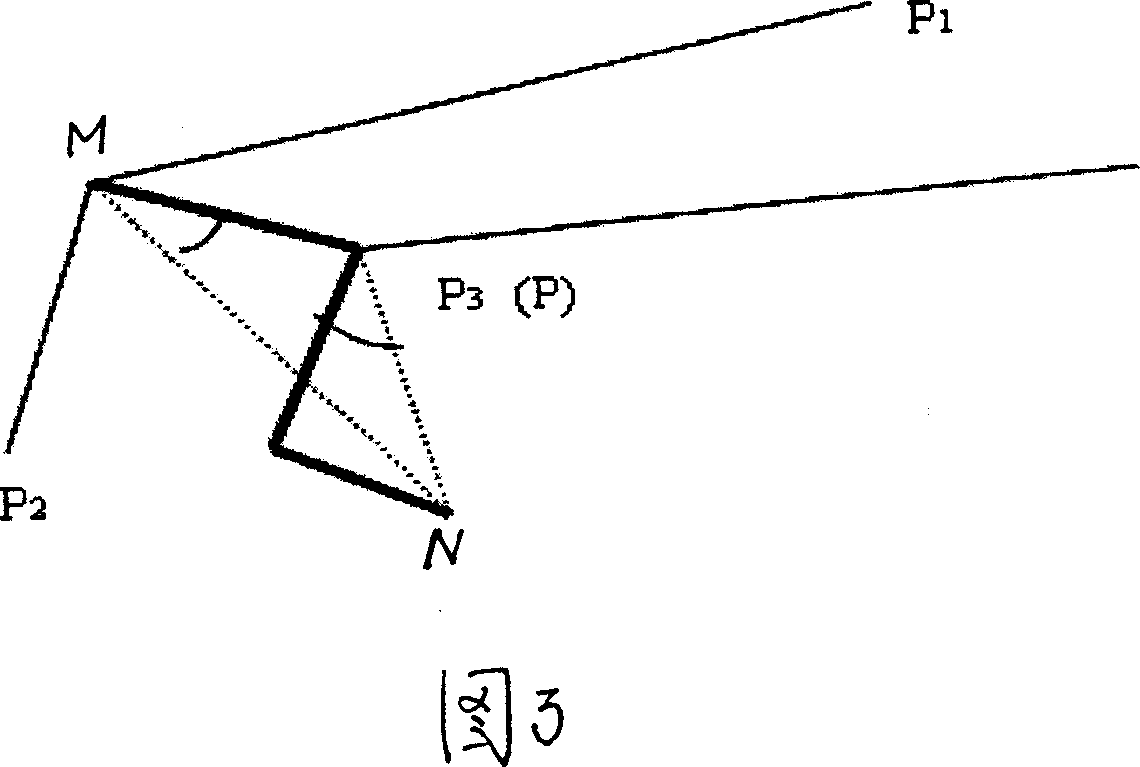 Traffic controlling method based on layered roadline calculating