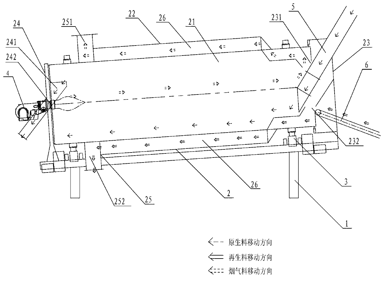 Asphalt mixture drying drum