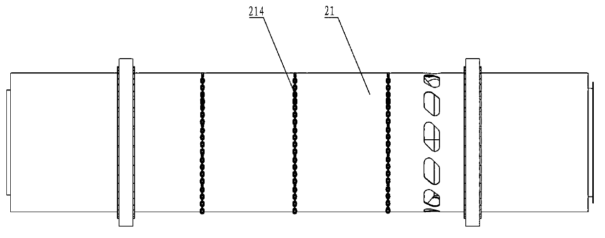 Asphalt mixture drying drum