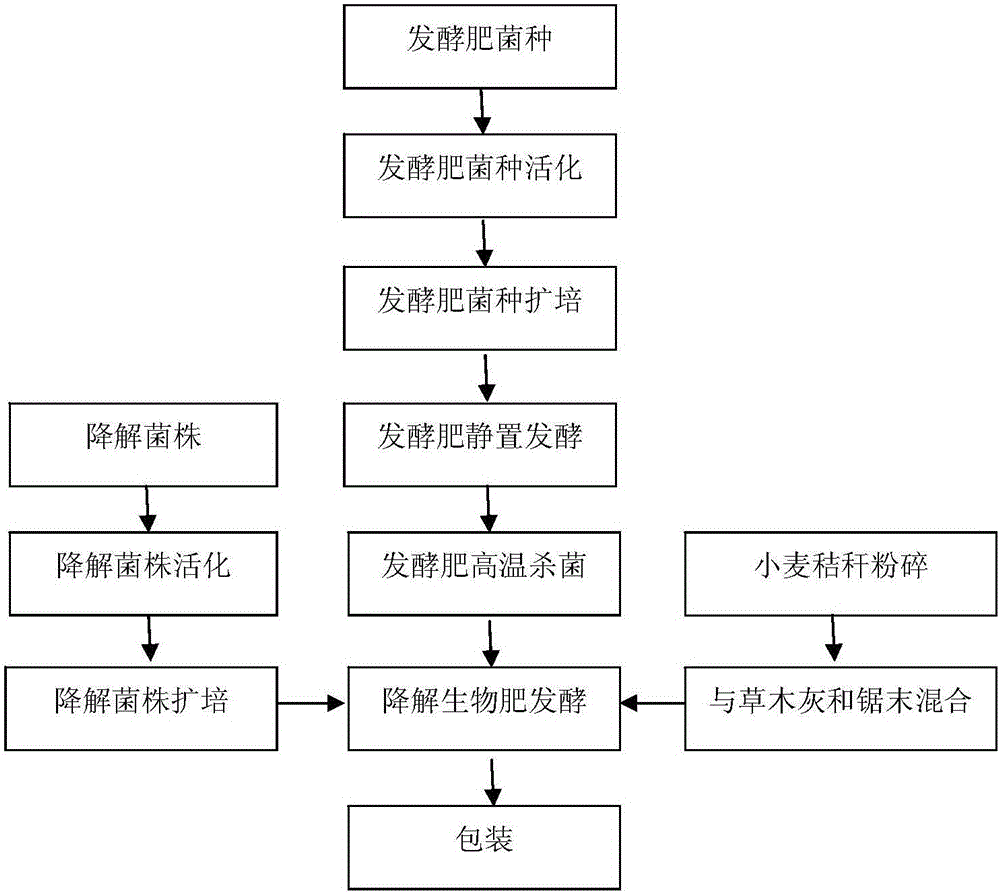 Bio-fertilizer for efficient degradation of atrazine and preparation method thereof