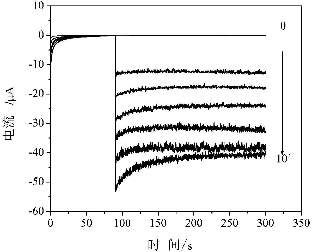 Detection method of staphylococcus aureus in milk through double signal amplification effect