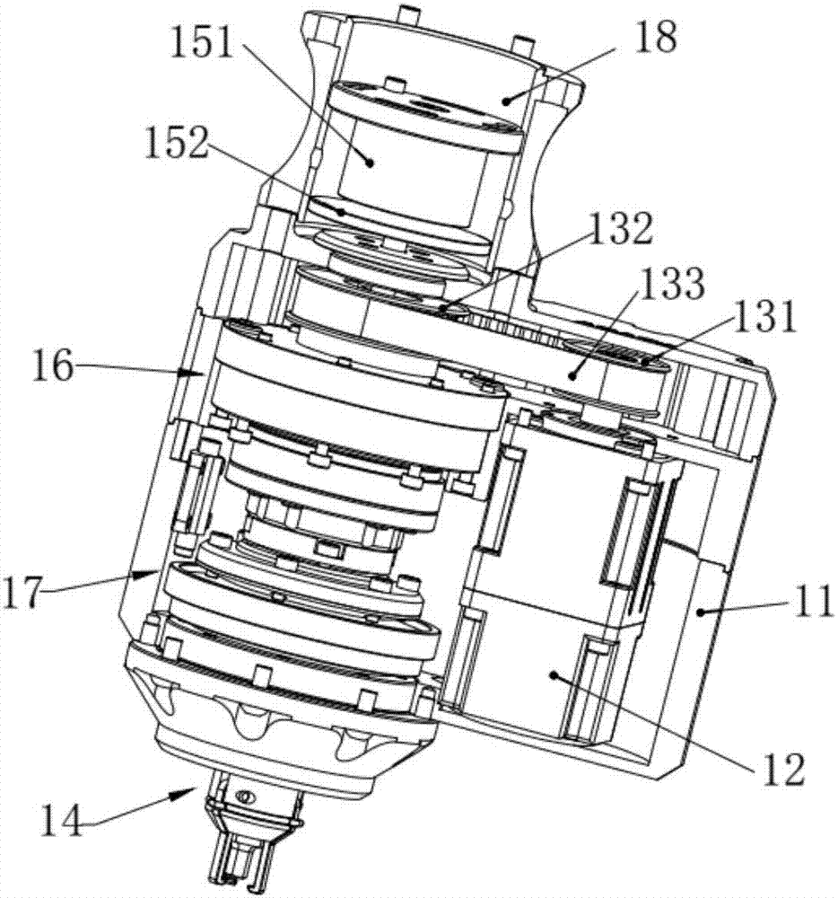 Manipulator used for disassembling and assembling radioactive source standard liquid target