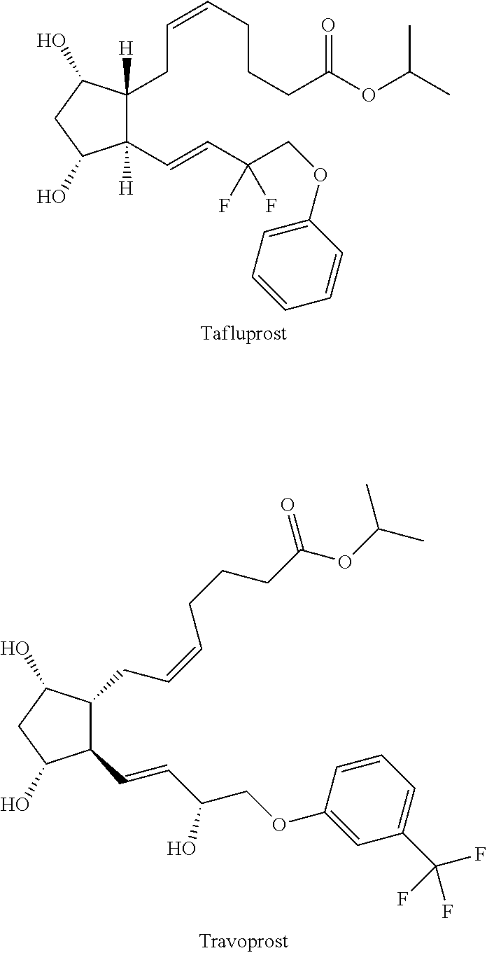 Method of purification of prostaglandins including fluorine atoms by preparative HPLC