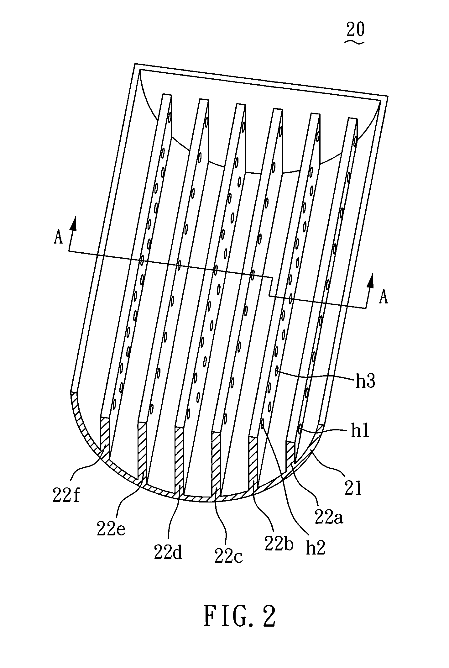 Display with a fluid balance structure