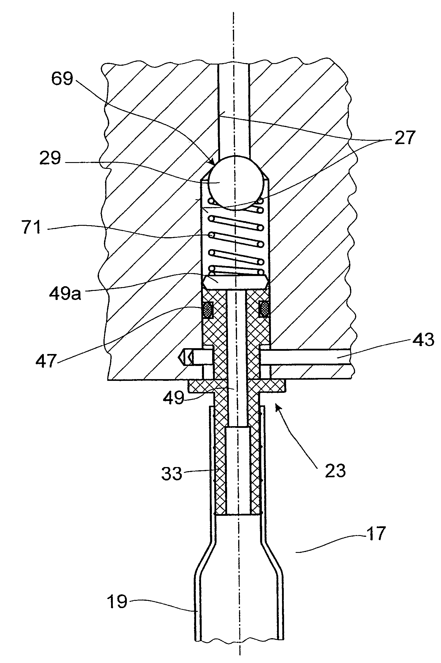 Pressure container in a vibration damper