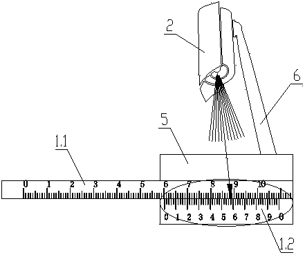 Video measuring tool based on camera