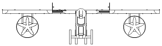 Back-thrust-force-free type composite wing manned craft with turbofan thrust composite auxiliary wings