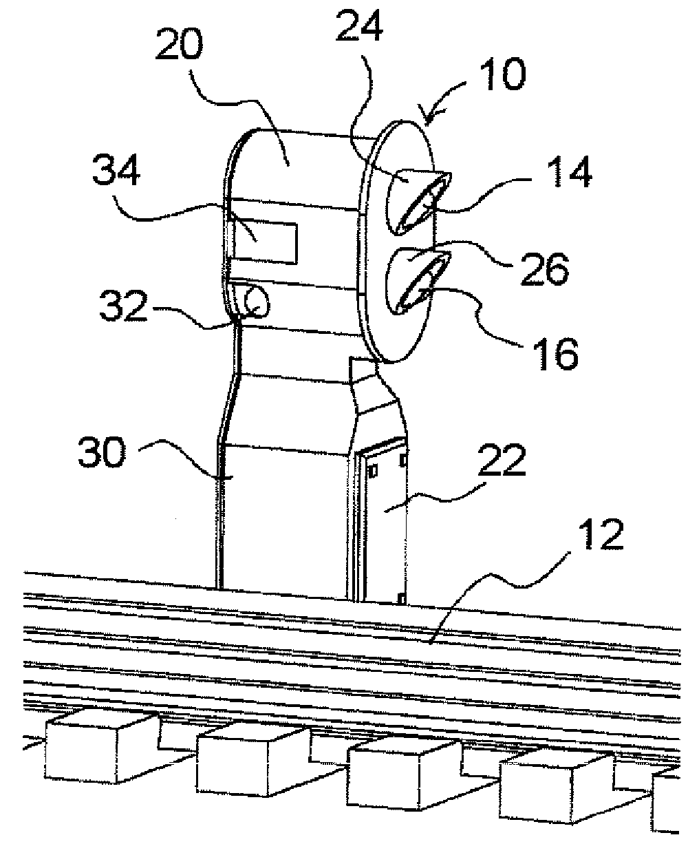 Combination model train proximity detector and signal