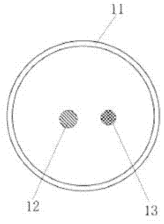 Polarization testing probe and testing method for cathodic protection of underground steel pipelines